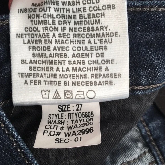 Joe's Jeans Boot Cut Provocateur Taylor Wash Dark Indigo Rinse Designer Jeans - Picture 10 of 16